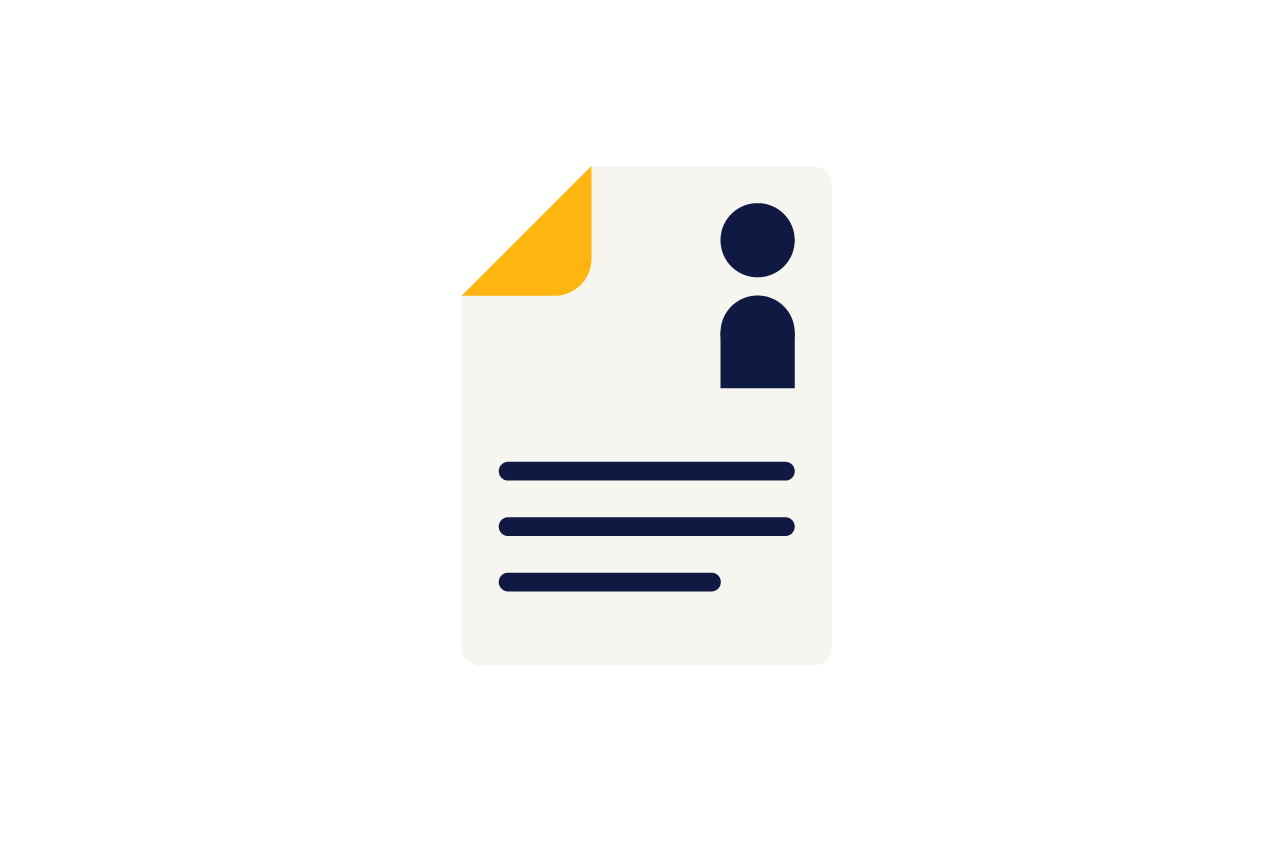 illustration of a resume