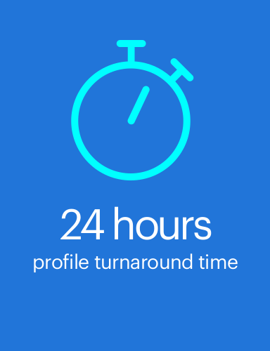 24 hours - profile turnaround time