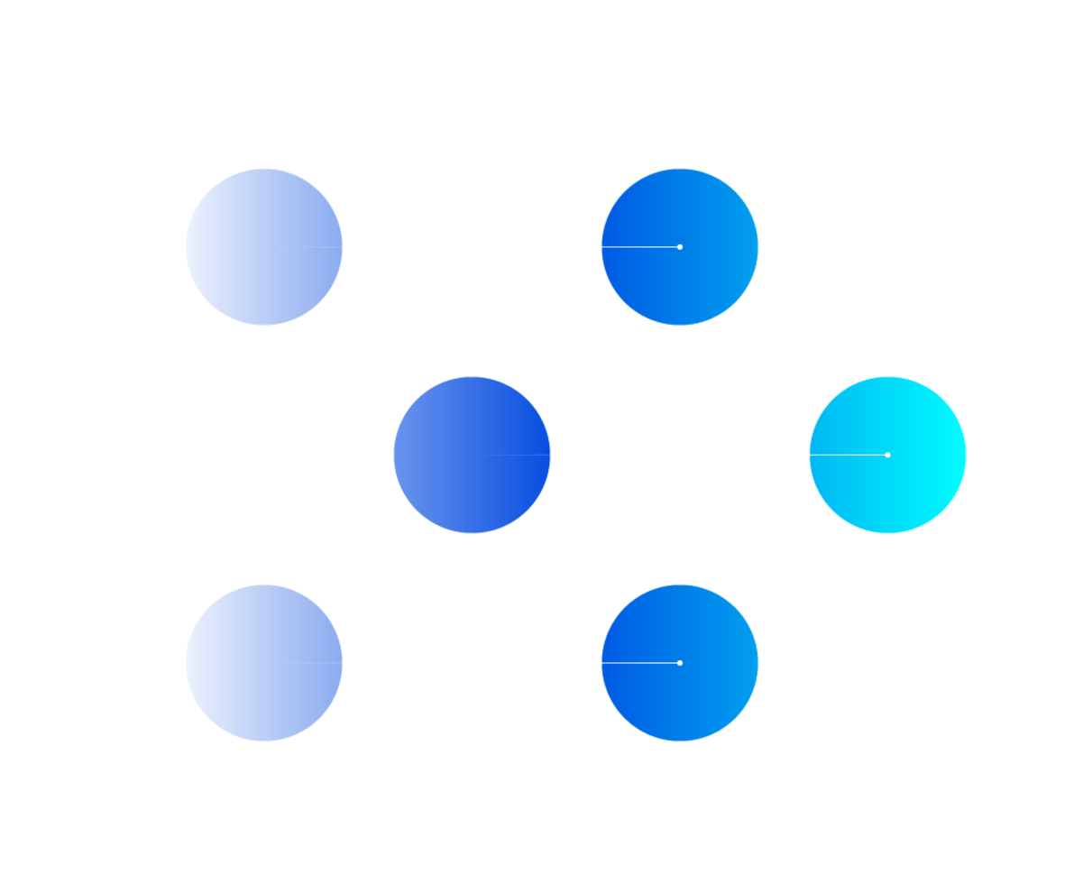 Tech illustration of circles
